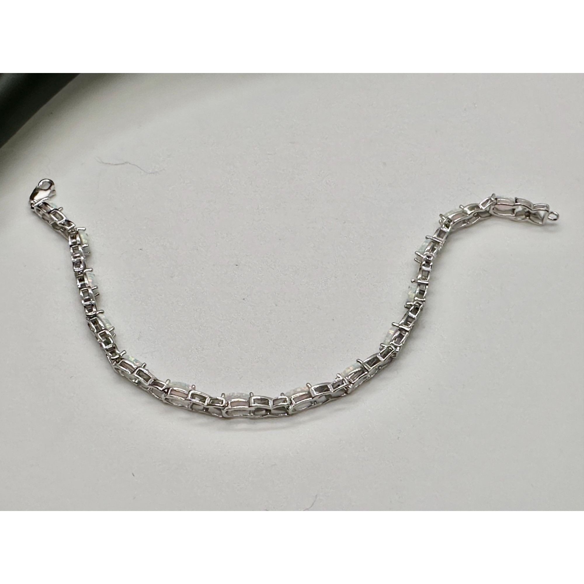 Other XO Infinity Bracelet Lab Created Opal and Diamond Accent in Size ONE SIZE - 6 Thumbnail