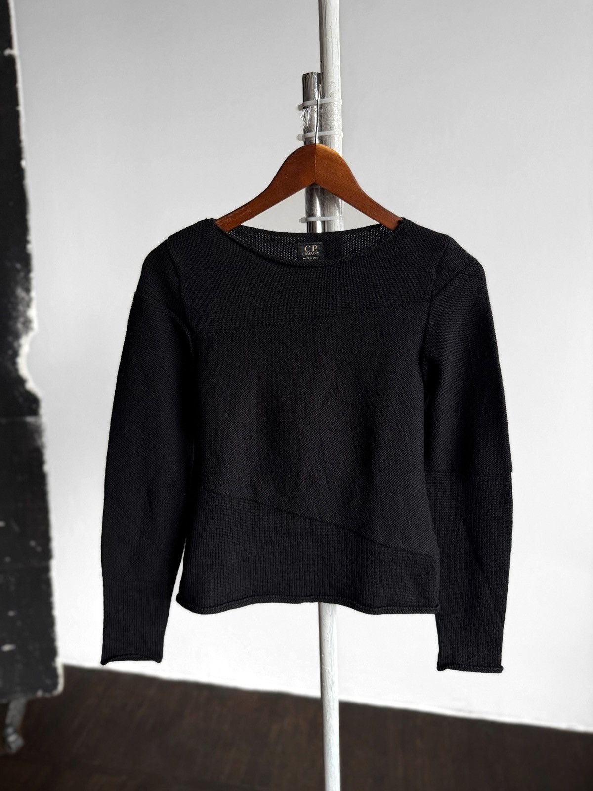 C.P. Company C.P. Company Womens Black 100% Wool Knit Crew Neck Sweater Size S / US 4 / IT 40 - 3 Thumbnail