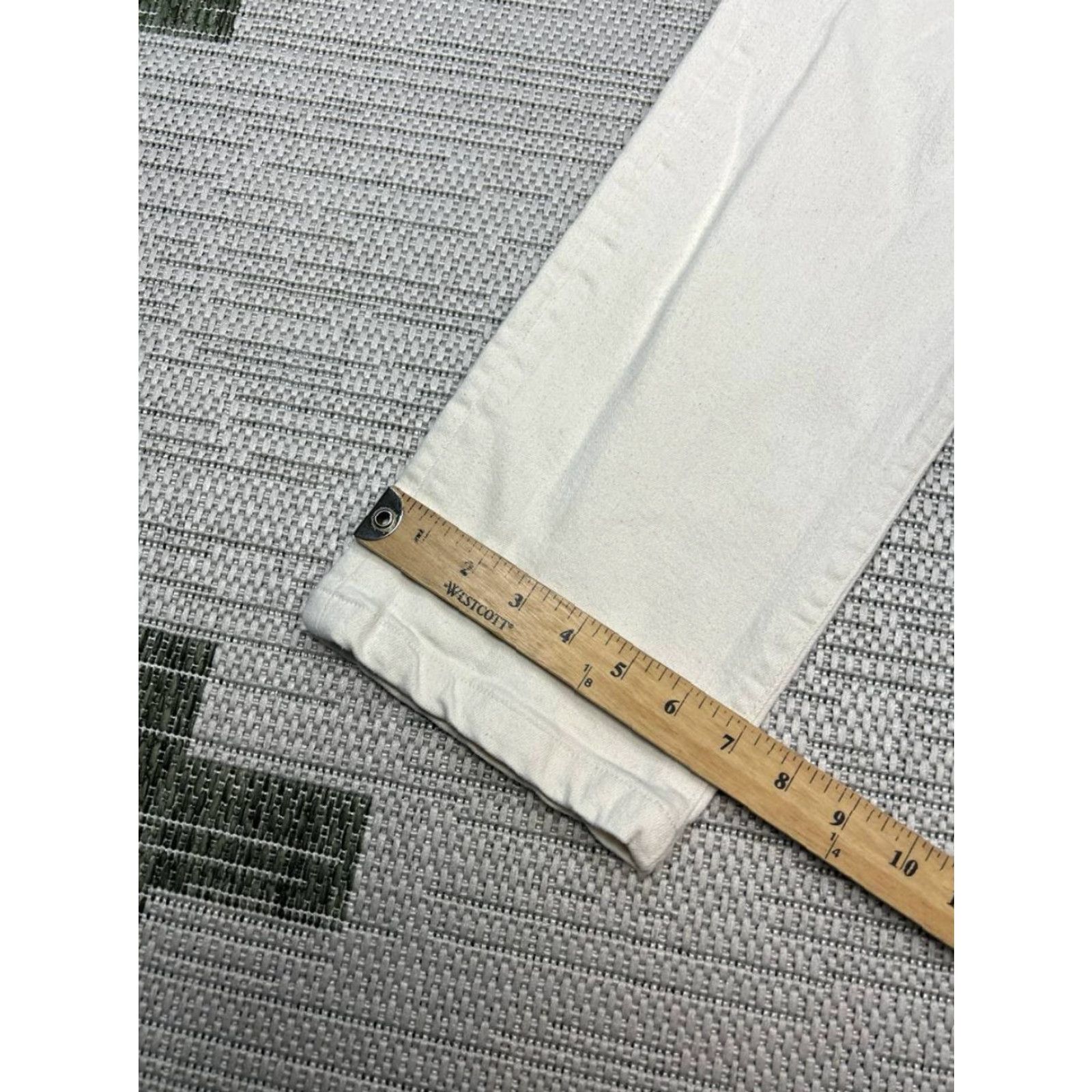 Vince Vince Jeans Mens 36 Beige Cotton Stretch Regular Fit High Rise 34x27 Straight Denim 5-Pocket City Preppy Mens Size US 36 / EU 52 - 6 Thumbnail