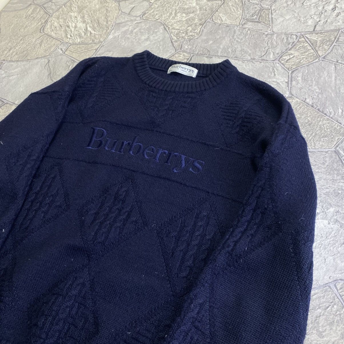 Burberry Burberry sweater big logo Blue Size US XL / EU 56 / 4 - 2 Thumbnail