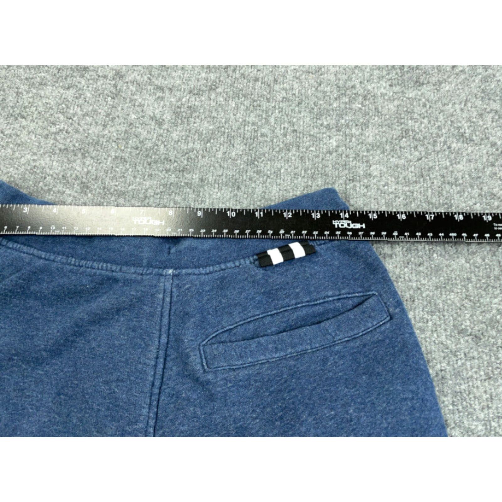 Nike adidas Blue Sweat Shorts Drawstring Inseam 9" Small Elastic Waist Pockets Adult Men Size US 29 - 6 Thumbnail