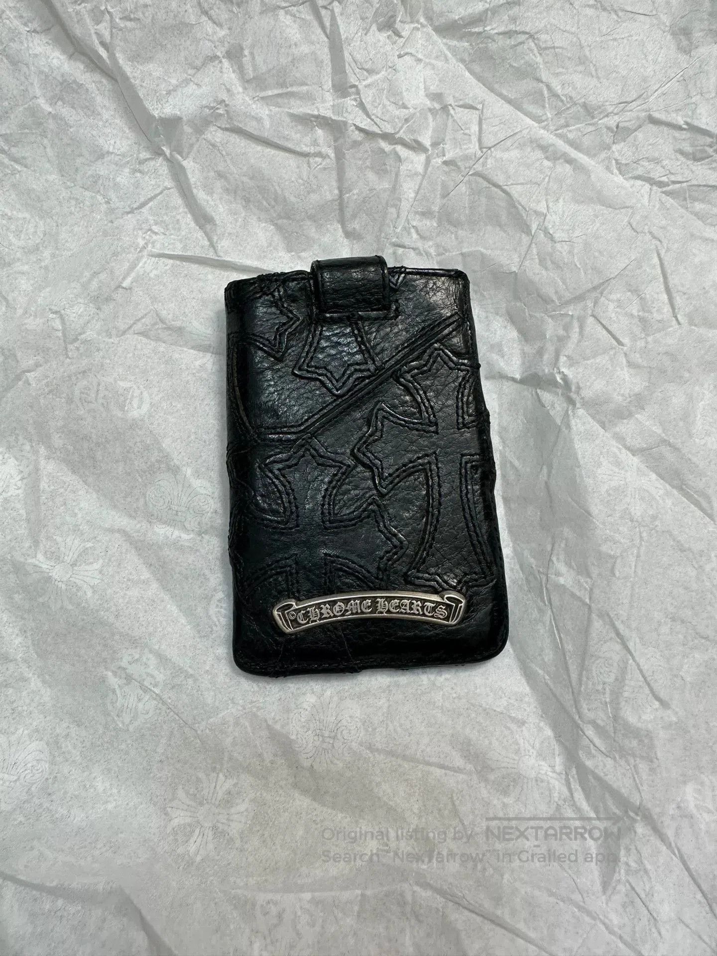Chrome Hearts Chrome Hearts Cross Leather Card Holder. Size ONE SIZE - 2 Thumbnail