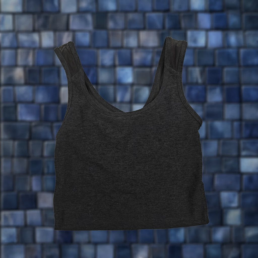 Beyond Yoga Beyond Yoga Sports Bra Womens XS Gray Longline Wide Strap Cutout Back Top Size XS / US 0-2 / IT 36-38 - 1 Thumbnail