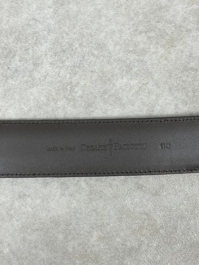 Vintage Cesare Paciotti Brown Leather Python Embossed Belt Size ONE SIZE - 6 Thumbnail