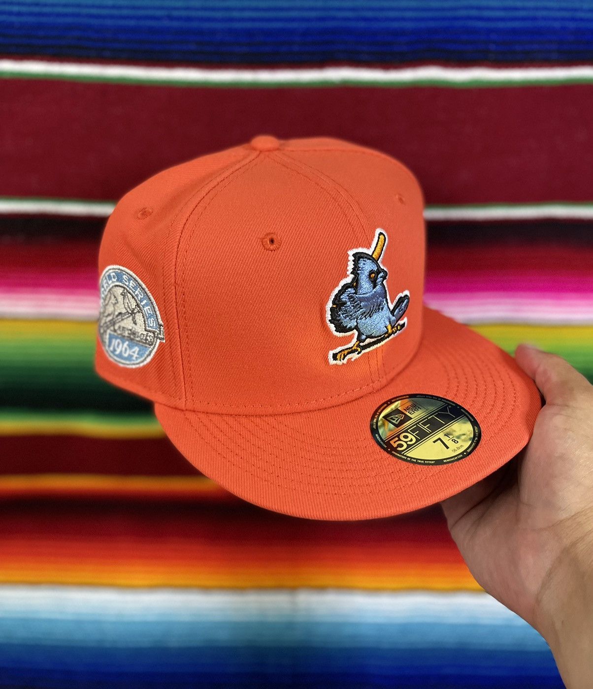 image of Hat Club x Mlb Hatclub Exclusive Frozen Tangerine St. Louis Cardinals in Orange, Men's