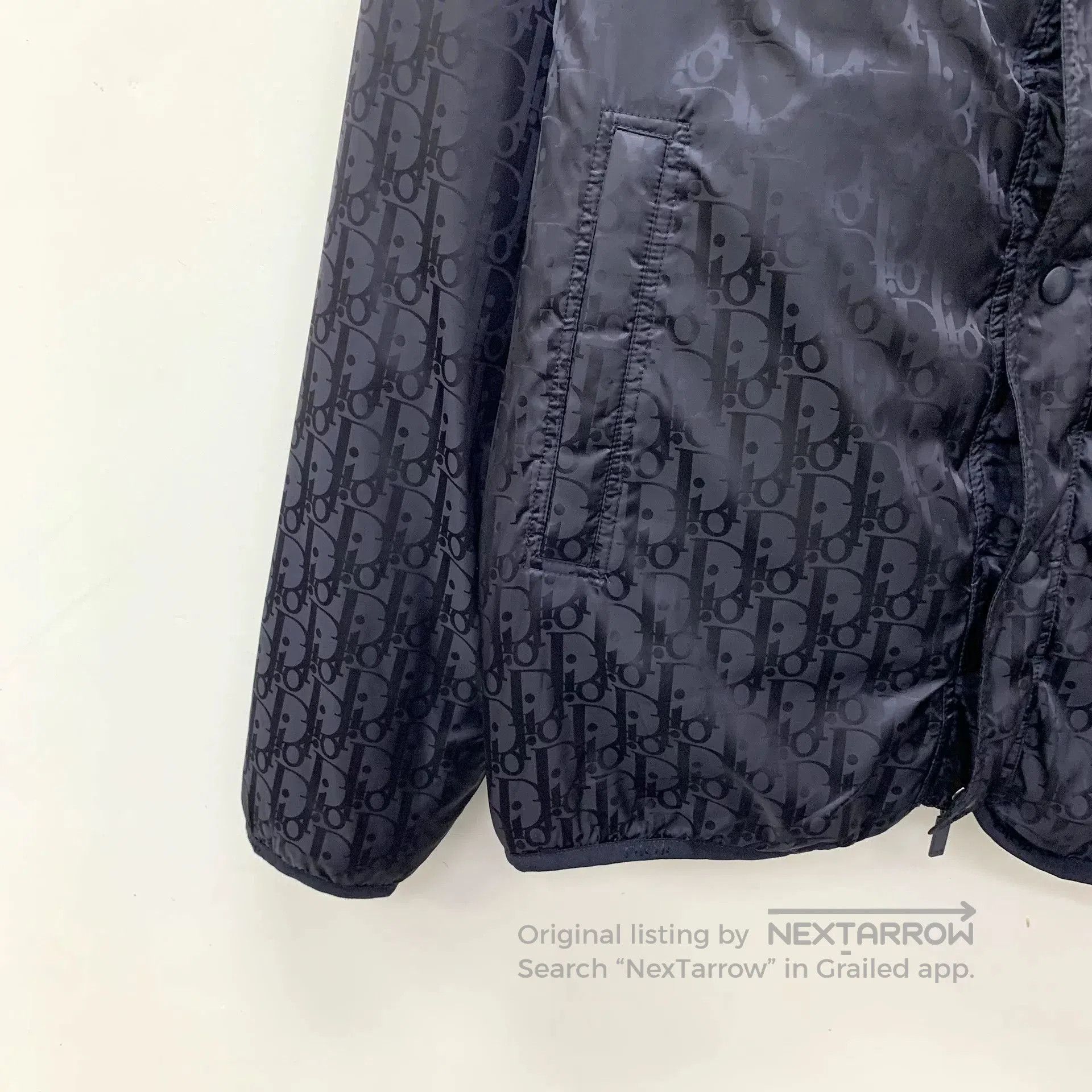 Dior dior navy logo printed wool jacket. Size US S / EU 44-46 / 1 - 8 Thumbnail