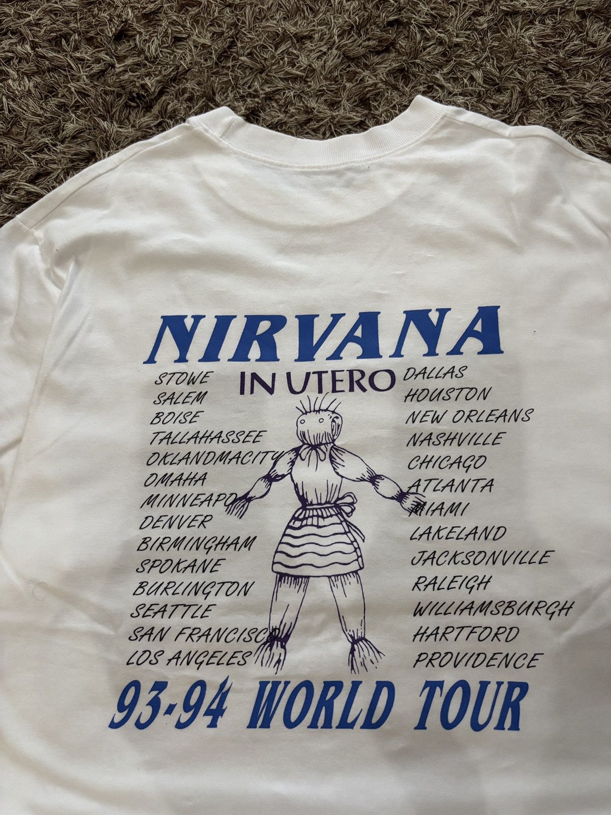 Band Tees × Vintage Boot 90s europe nirvana in utero Size US XXL / EU 58 / 5 - 5 Thumbnail