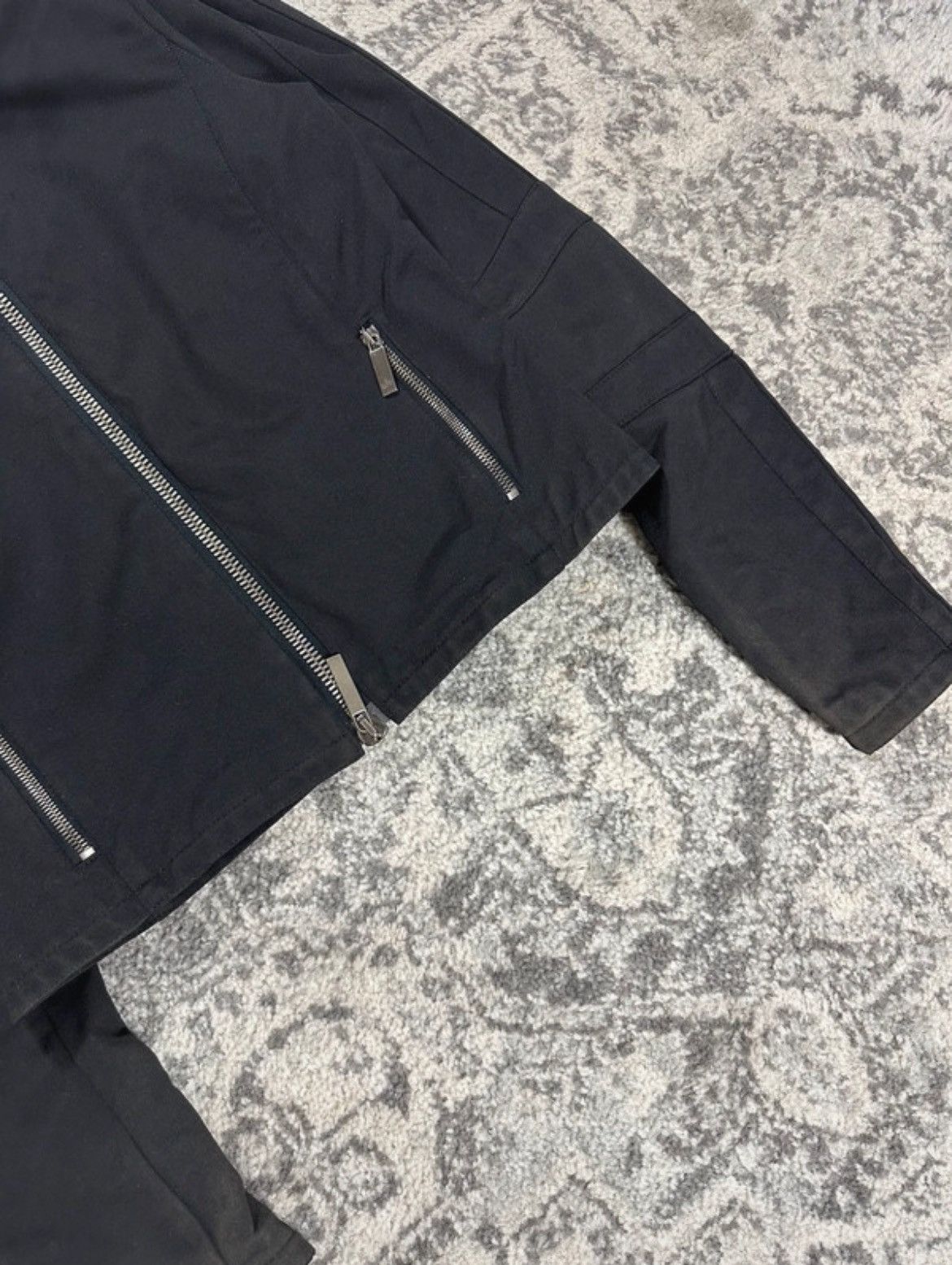 Gucci 1998 Zip Biker Jacket by Gucci Size S / US 4 / IT 40 - 3 Thumbnail
