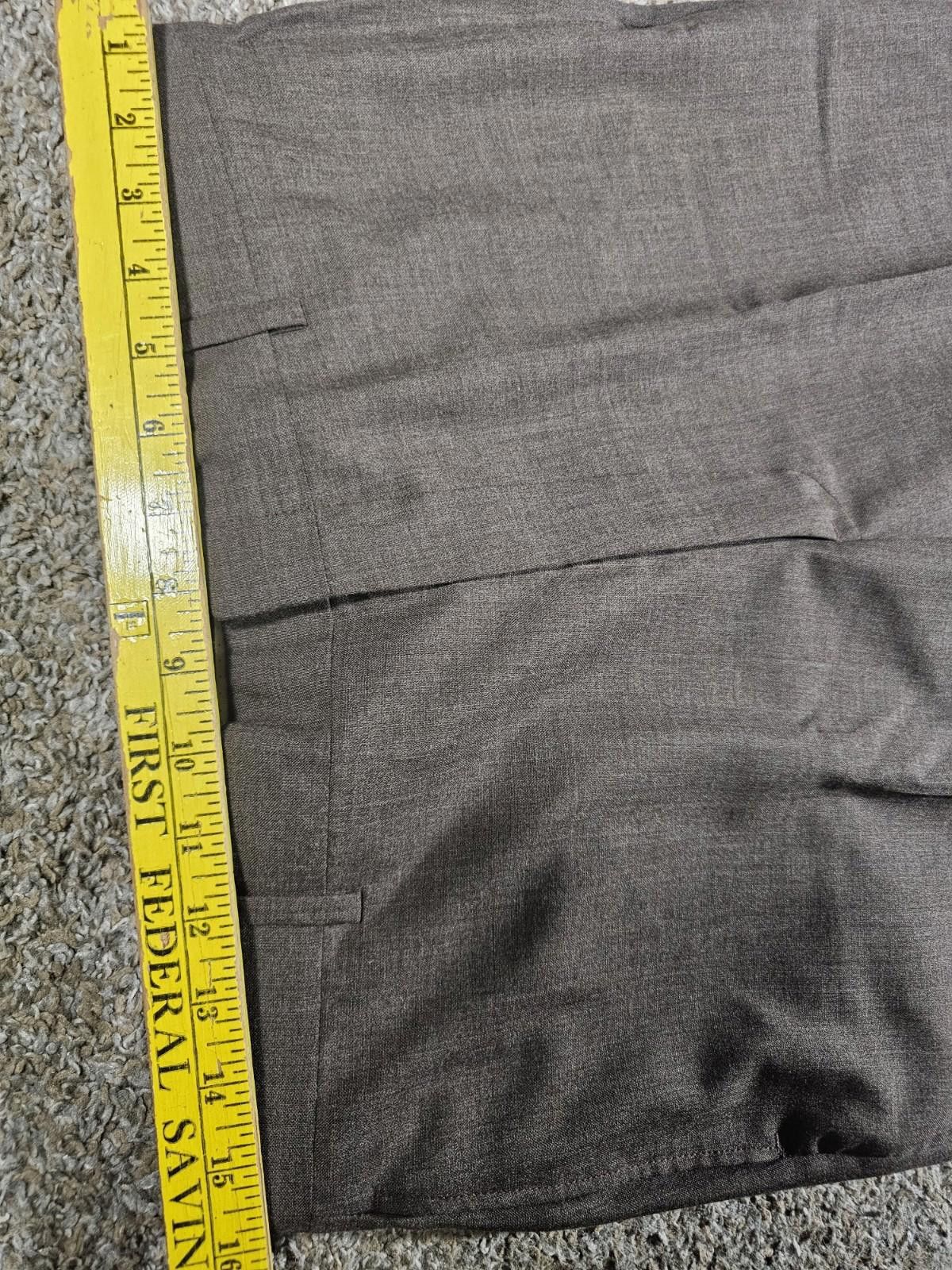 The Unbranded Brand Brown Unbranded Creased Dress Pants 32x31 Size US 32 / EU 48 - 4 Thumbnail