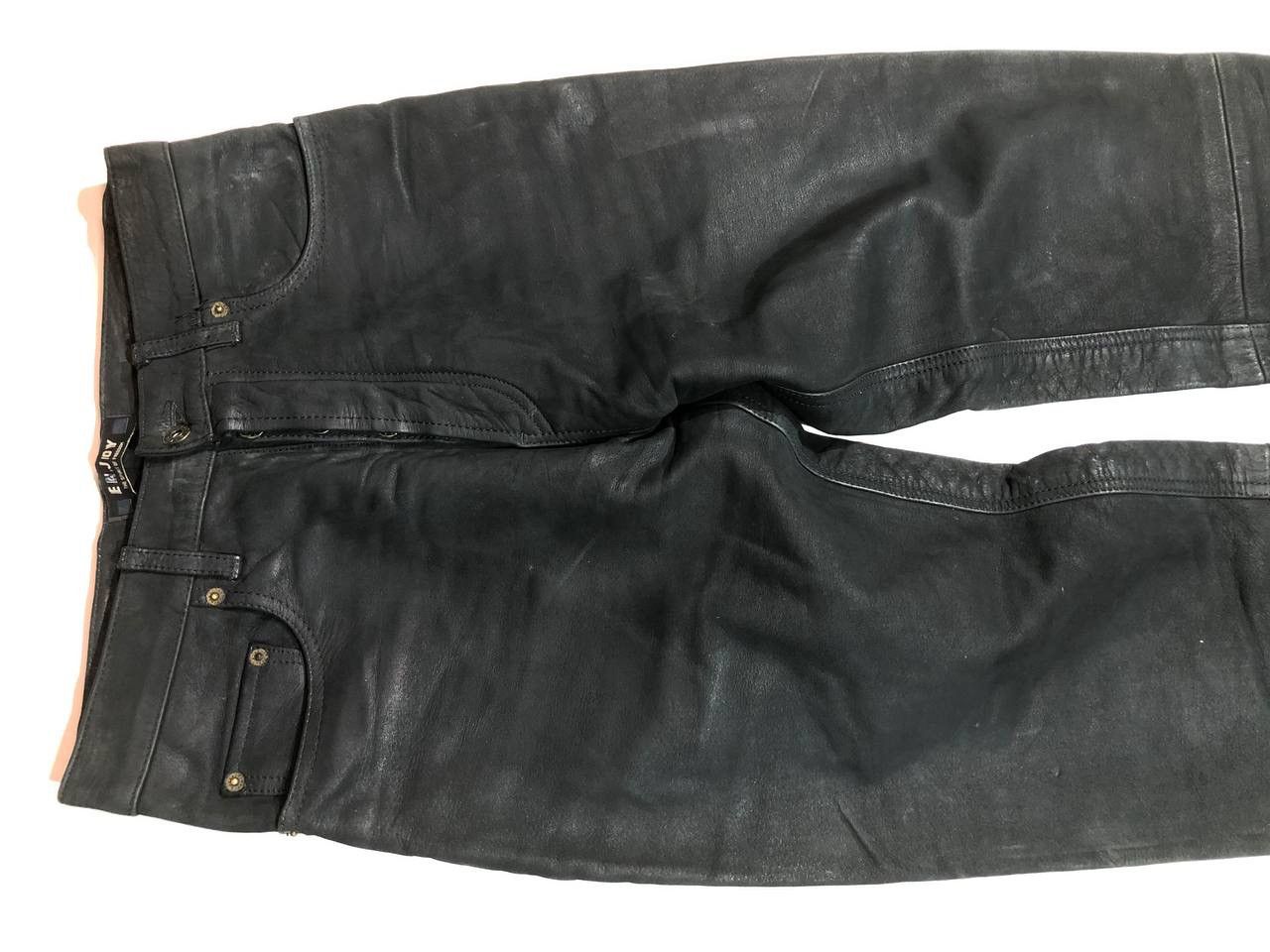 Leather Enjoy Racing Moto Leather Pants Vintage Size US 29 - 4 Thumbnail