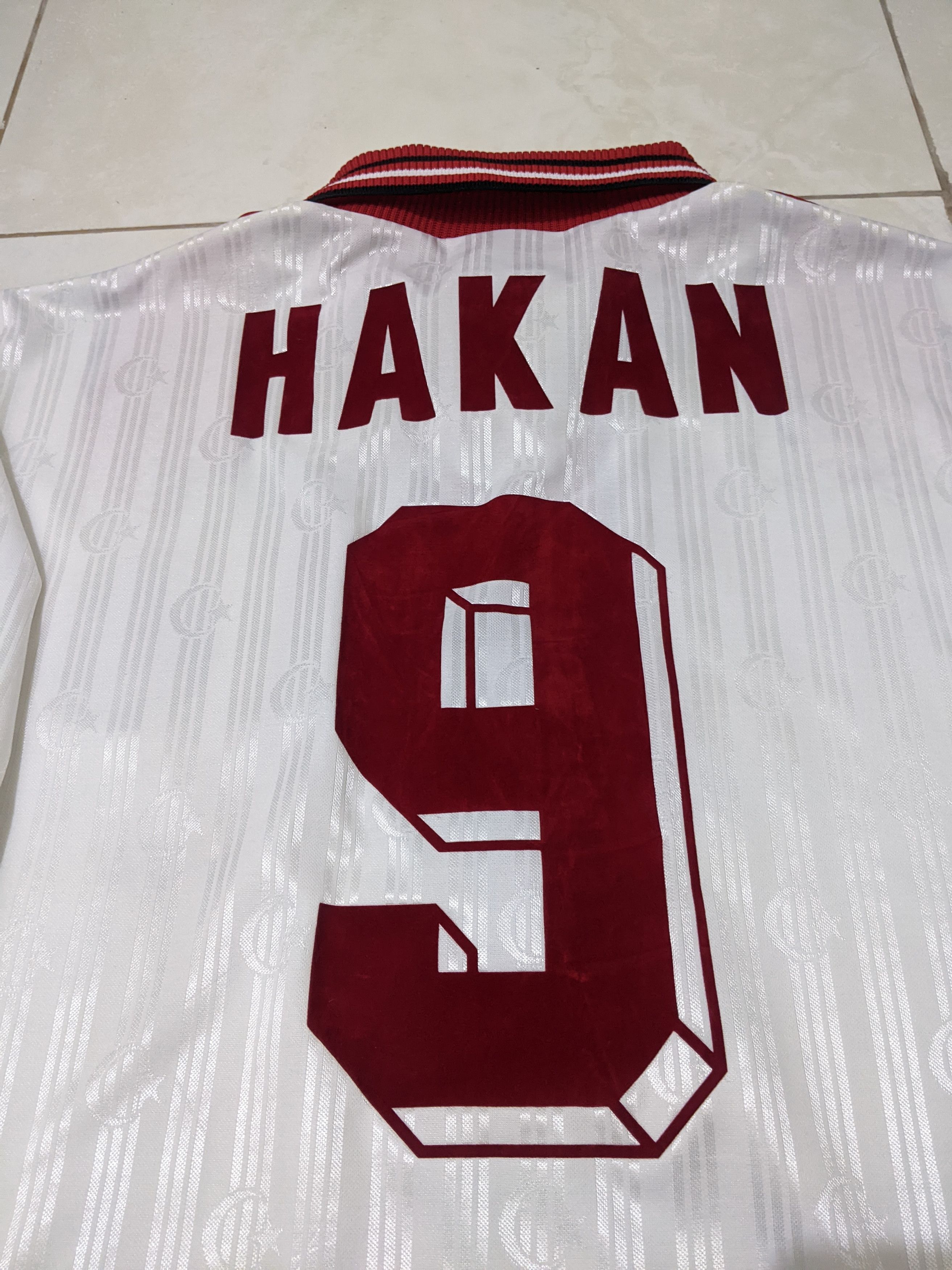 Adidas Jersey Turki euro 1996 home Hakan sukur football shirt Size US L / EU 52-54 / 3 - 4 Thumbnail