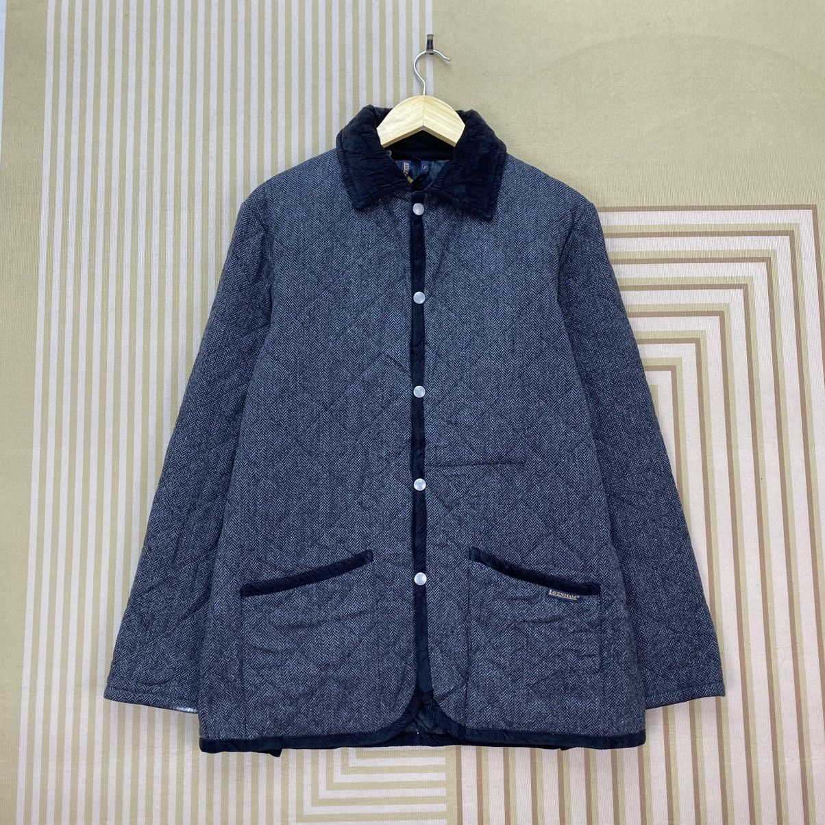 Lavenham 🫶 Lavenham wool quilted jacket herringbone pattern corduroy Size US S / EU 44-46 / 1 - 1 Thumbnail