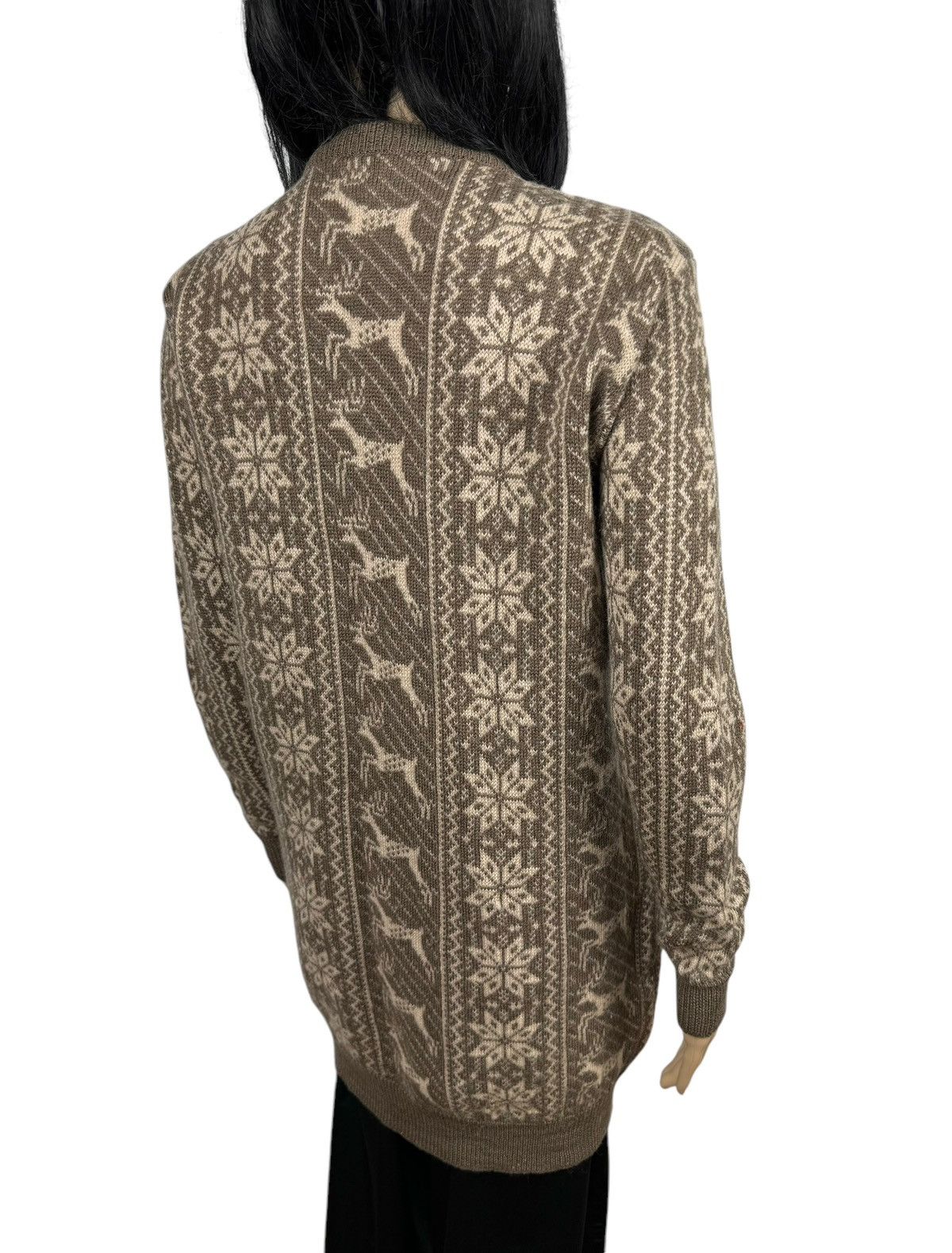 Kenzo × Vintage Kenzo Vintage Shetland Wool Cardigan Hand Knitted Fair Isle Size M / US 6-8 / IT 42-44 - 9 Thumbnail