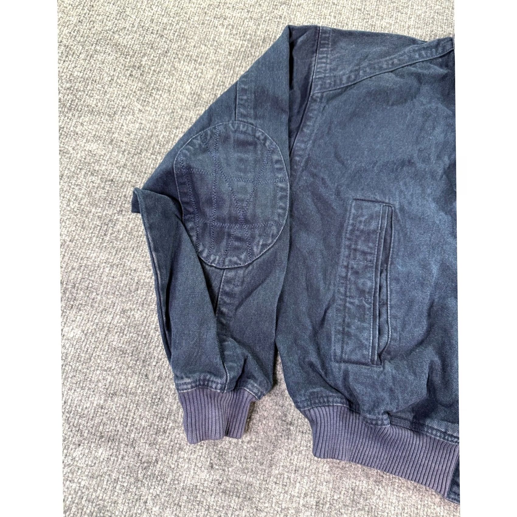 Nike VINTAGE Nike Challenge Court Bomber Jacket Mens XL Blue Denim Full Zip Swoosh Size US XL / EU 56 / 4 - 4 Thumbnail