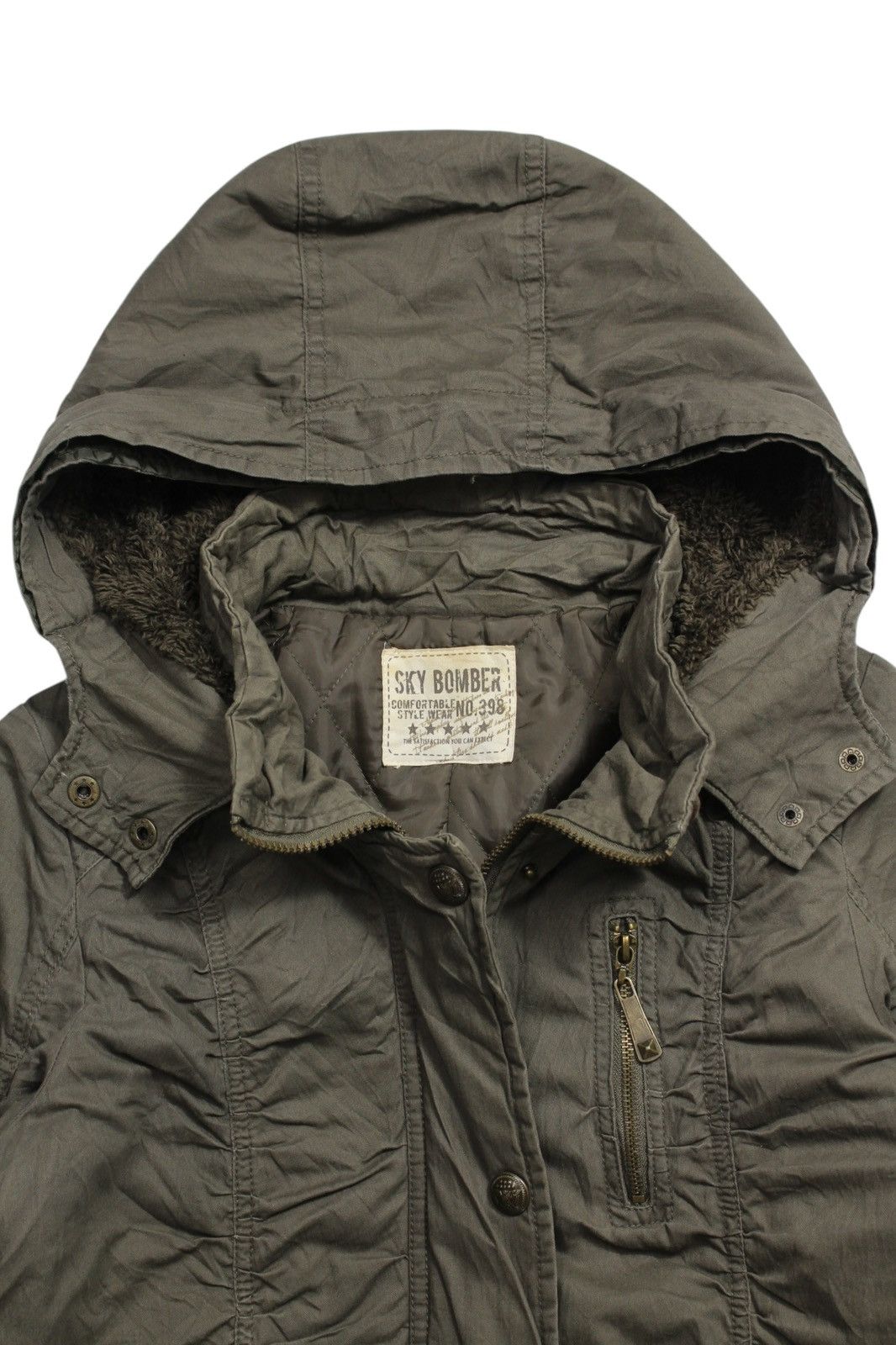 If Six Was Nine 2000S SKY BOMBER FUR HOODED JACKET Size US L / EU 52-54 / 3 - 2 Thumbnail