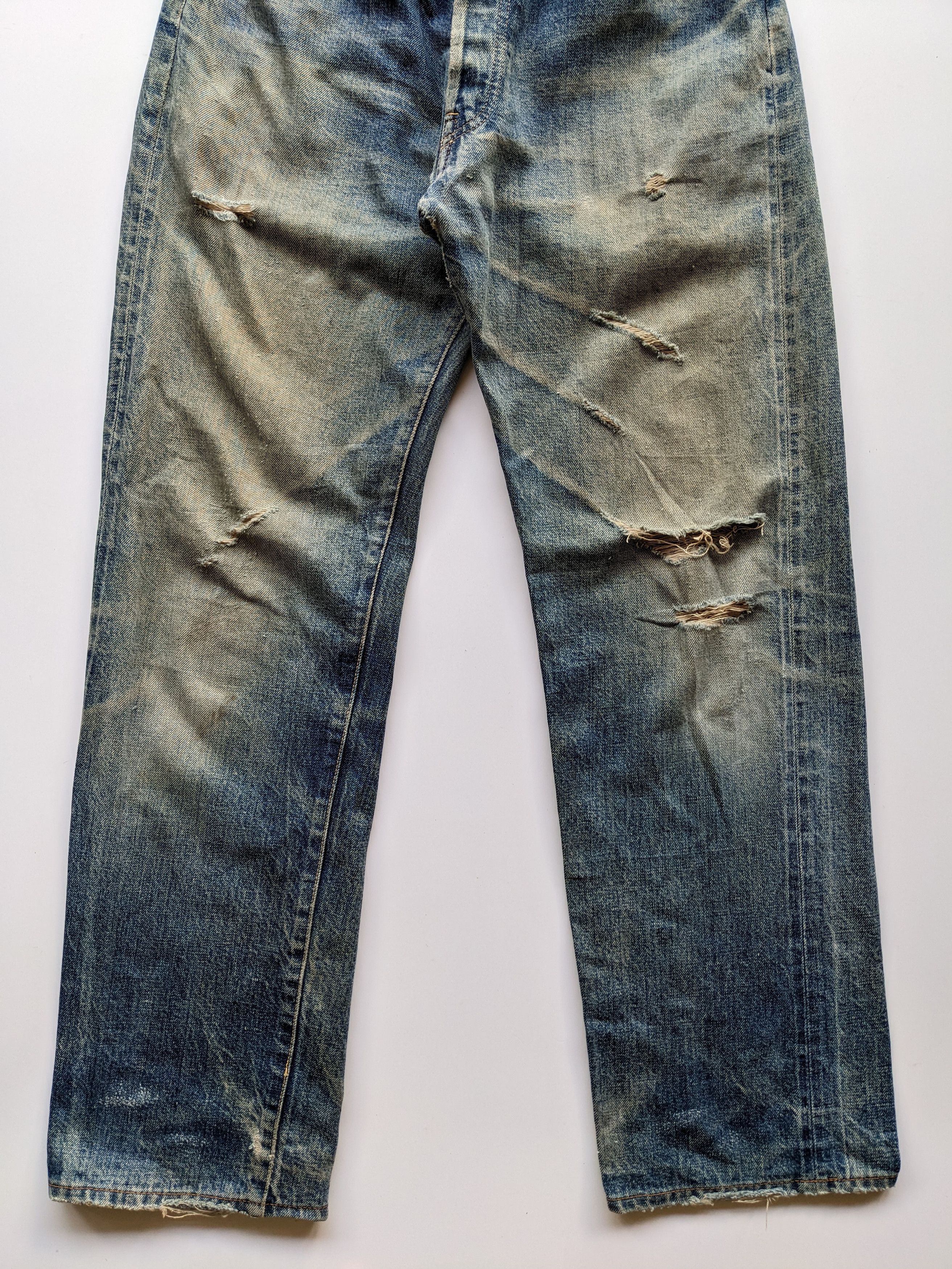 Japanese Brand Go West mudwash distressed selvedge jeans Size US 30 / EU 46 - 4 Thumbnail