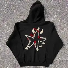 Japanese Brand Hip Hop Diablo Style Butterfly Print L Hooded Sweatshirt Size US L / EU 52-54 / 3 - 5 Thumbnail