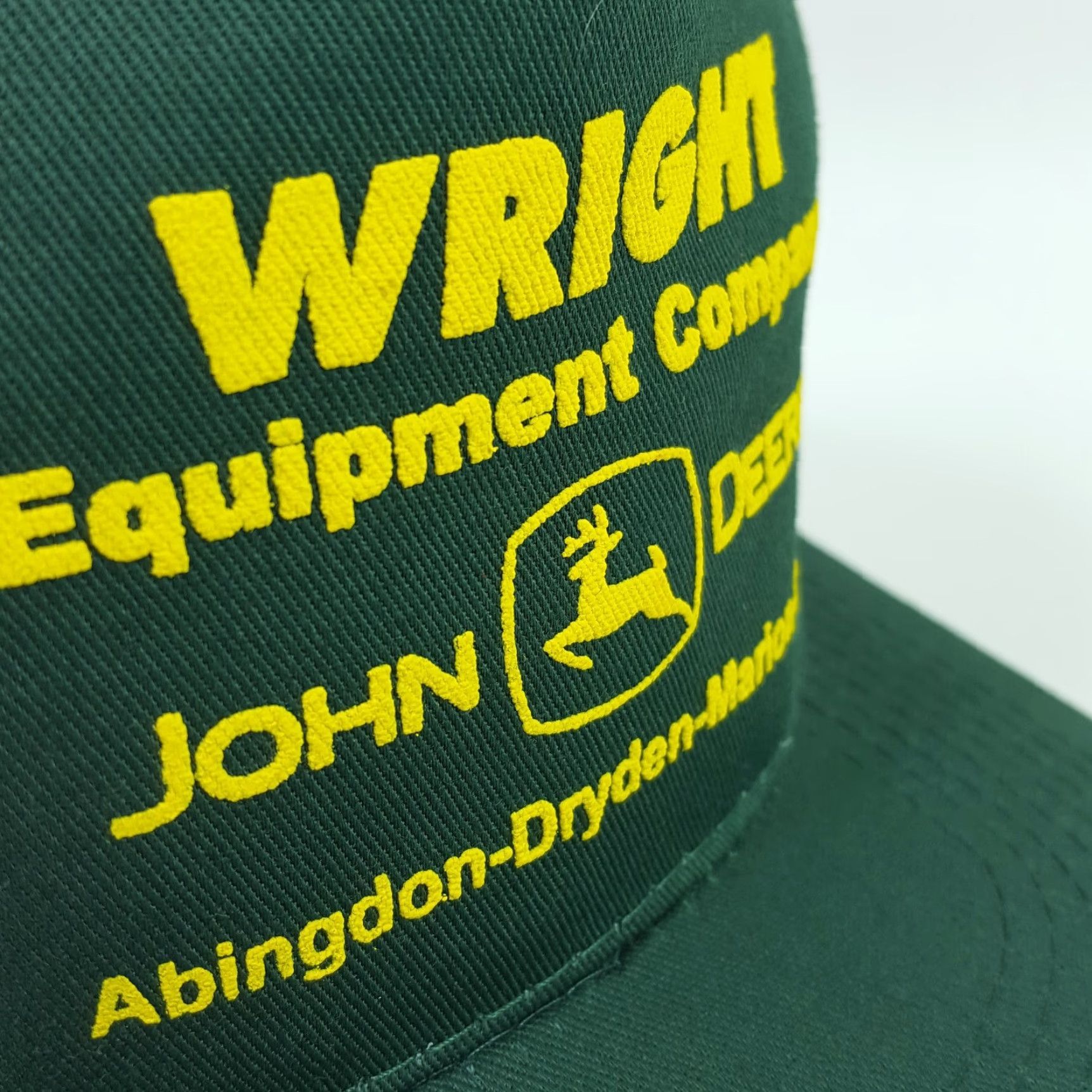 Equipment Vintage John Deere Green Trucker Hat Snapback Cap Farming Cobba? Size ONE SIZE - 6 Thumbnail