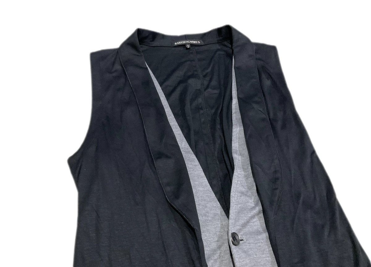 5351 POUR LES HOMMES 🔥Sick Y2K 5351 Pour Les Hommes Double Layer Vest Cardigan Size US M / EU 48-50 / 2 - 5 Thumbnail