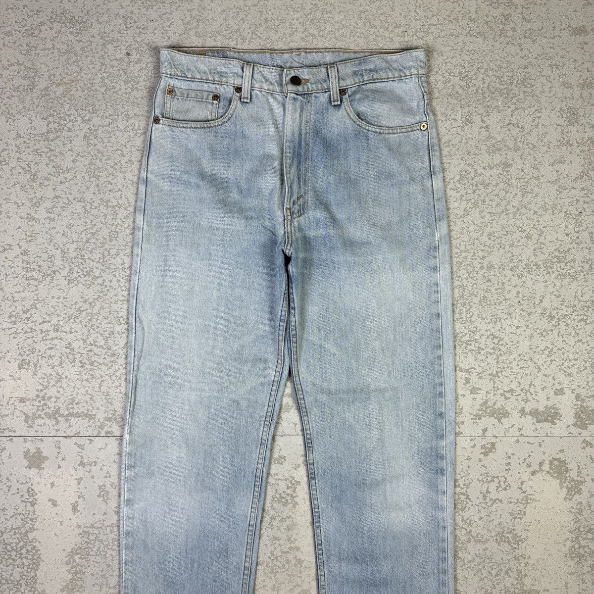 Levi's × Vintage 💥Vintage 90s Levis 510 Sick Blue Wash Denim Pant Size US 32 / EU 48 - 5 Thumbnail