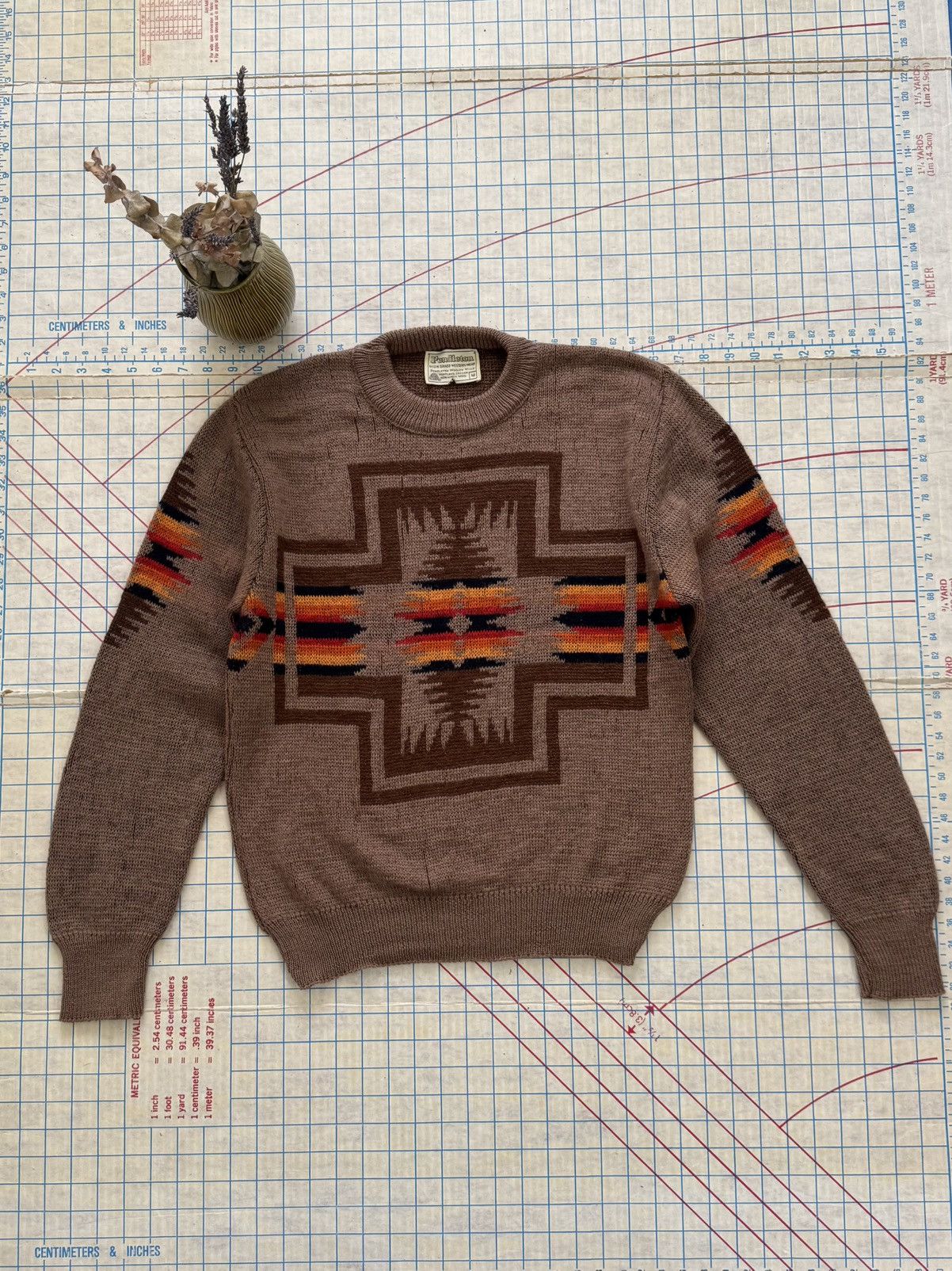 Pendleton Vintage 70’s Pendleton Knit Sweater Chief Joseph Pattern Size US M / EU 48-50 / 2 - 4 Thumbnail