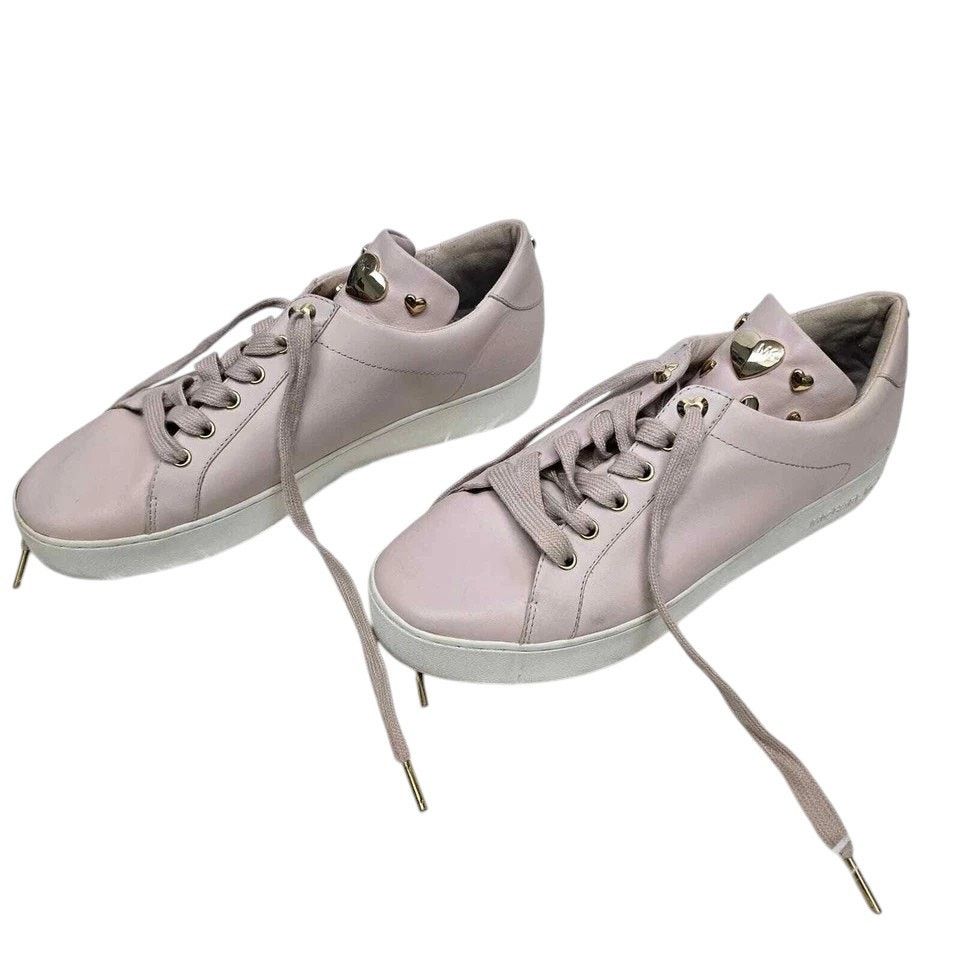 Michael Kors MICHAEL KORS Mindy Leather Sneakers Applicated Hearts 9 M Size US 9 / IT 39 - 6 Thumbnail