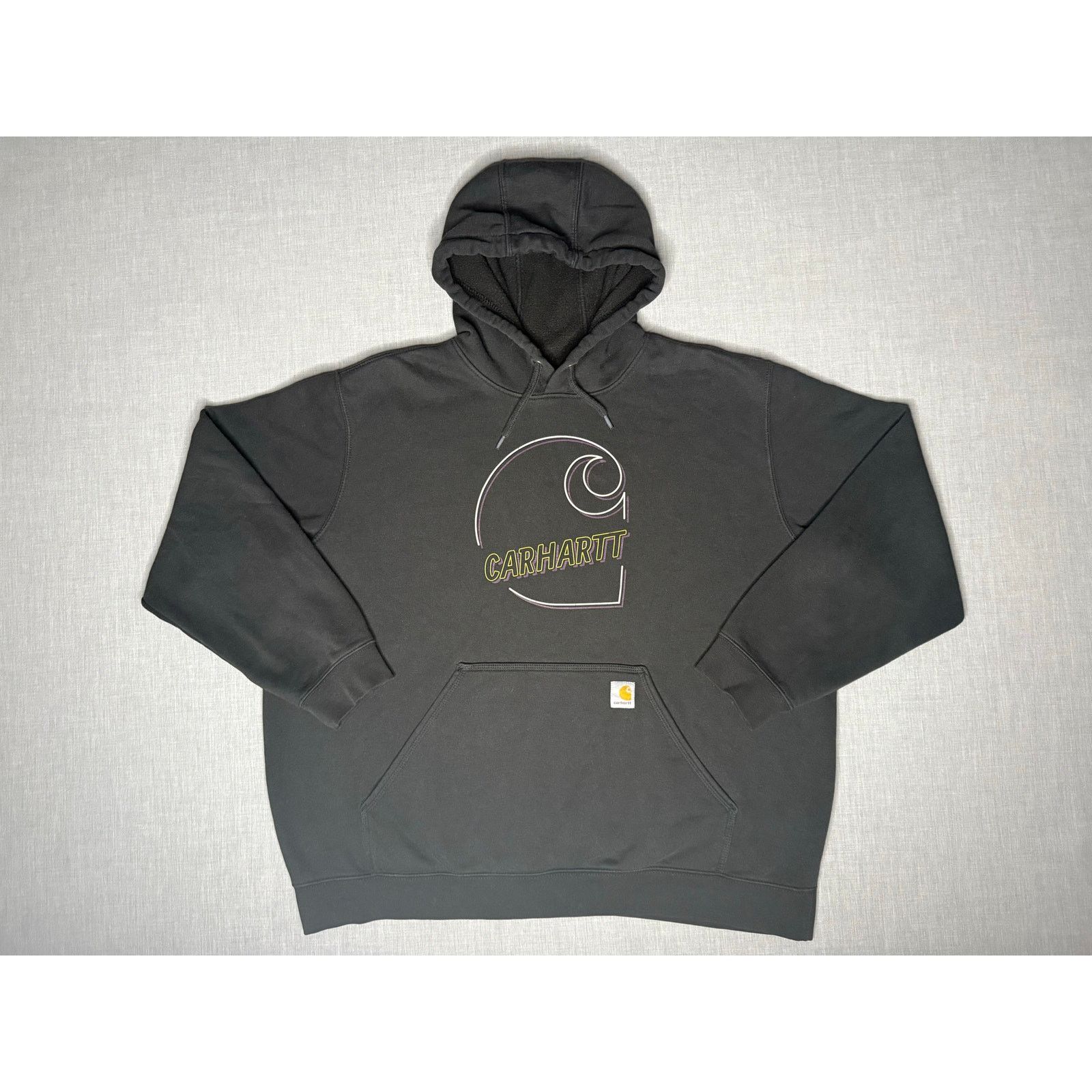 Carhartt Carhartt Loose Fit Big Logo Pullover Workwear Hoodie 2XL Size US XXL / EU 58 / 5 - 1 Thumbnail