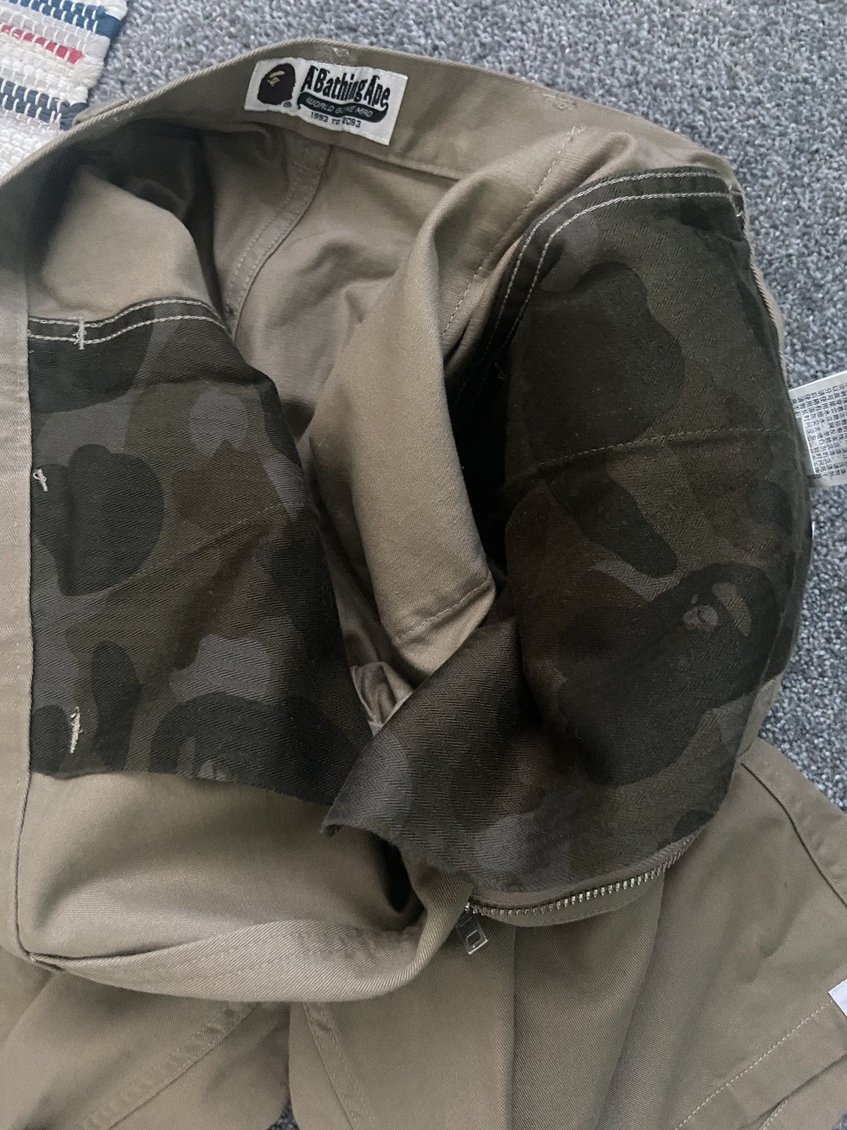 Bape Bape tan one point shorts Size US 29 - 3 Thumbnail