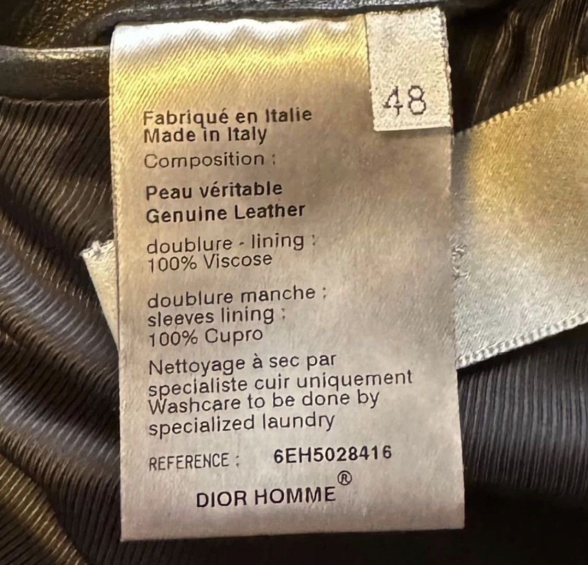 Dior (48) 06SS Dior Homme Hedi Slimane Leather Blazer Size US M / EU 48-50 / 2 - 4 Thumbnail