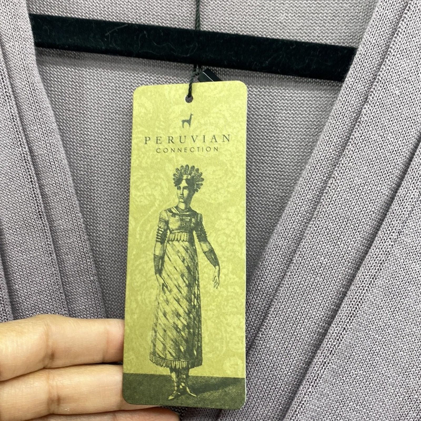 Other Peruvian Connection Adriatico lilac maxi knit dress size M Size M / US 6-8 / IT 42-44 - 4 Thumbnail