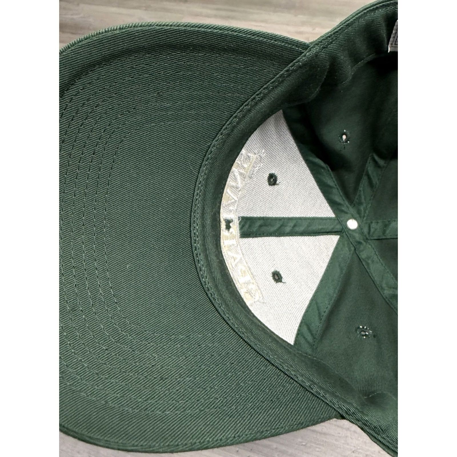 Vintage VINTAGE Michigan State Spartans Hat Snapback 3 Split Bar Embroidered MSU College Men One Size Green Baseball Cap Retro The Game Mens Size ONE SIZE - 6 Thumbnail