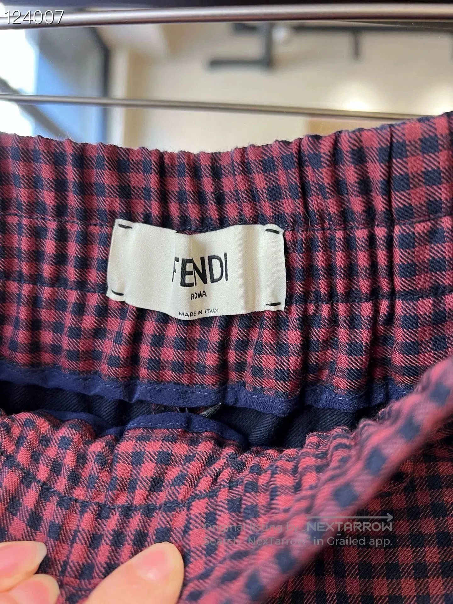 Fendi Fendi Red Blue Houndstooth Suit Set. Size XS / US 0-2 / IT 36-38 - 5 Thumbnail