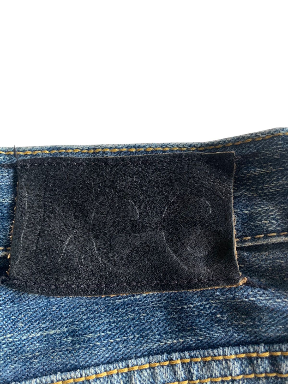 Lee FLARE LEE RIDERS RUSTY JAPANESE PUNK STYLE DISTRESSED DENIM Size US 31 - 12 Thumbnail