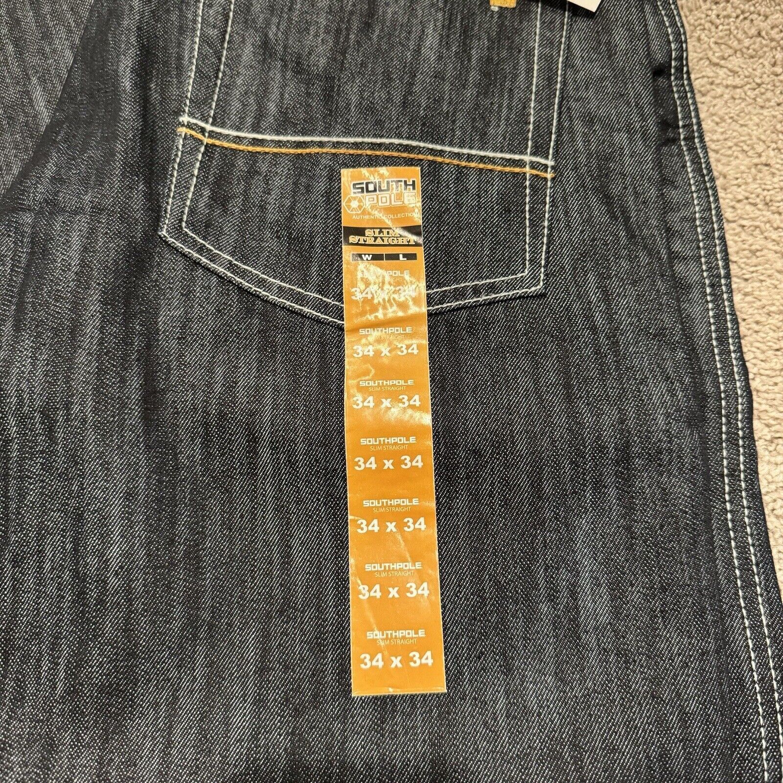 Southpole Baggy Vintage Y2K Southpole Denim Dark Wash Jeans Size 34 Size US 34 / EU 50 - 4 Thumbnail