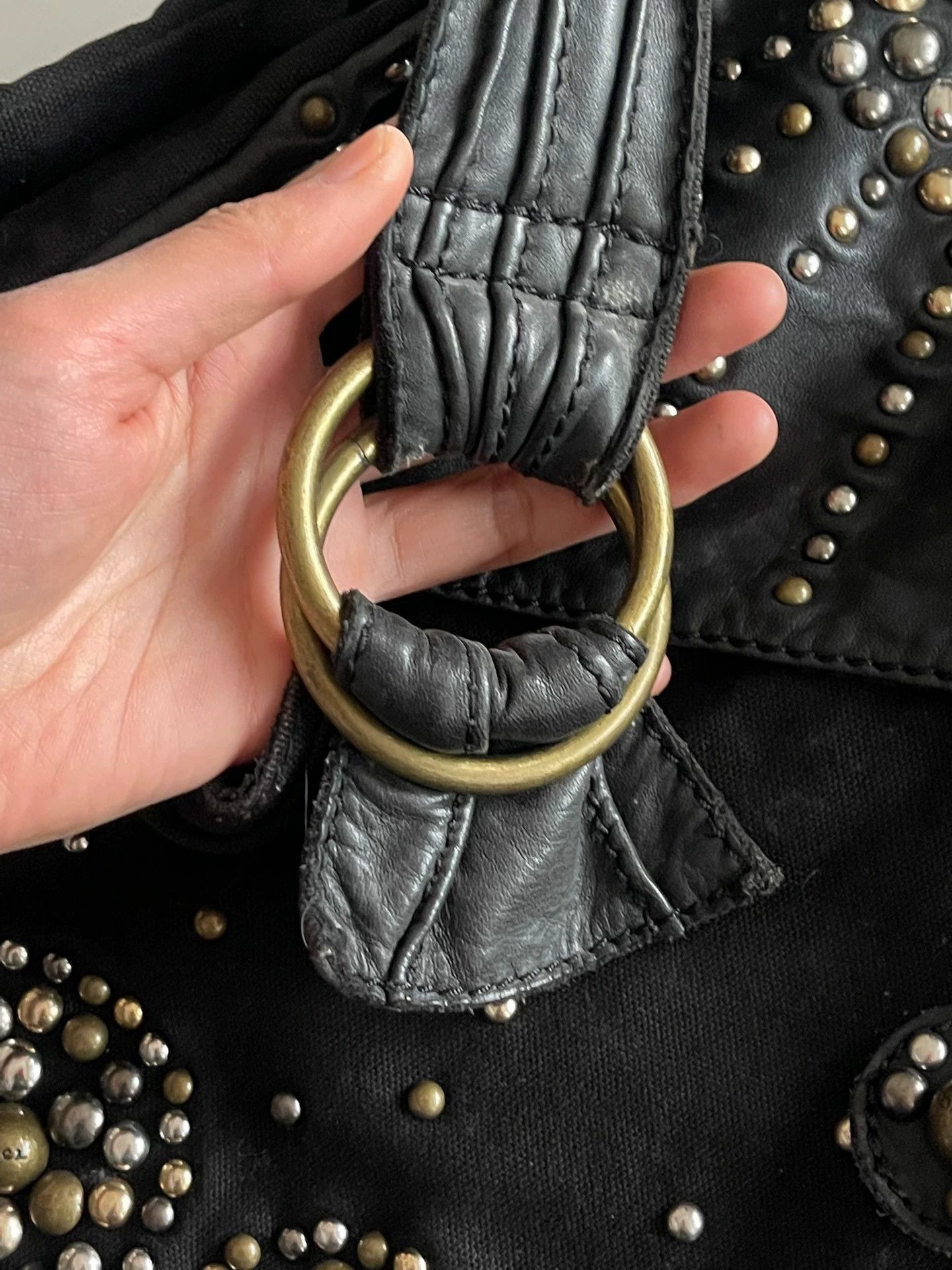 Diesel Diesel Vintage Rare Punk Rivet Canvas Crossbody Bag Size ONE SIZE - 5 Thumbnail