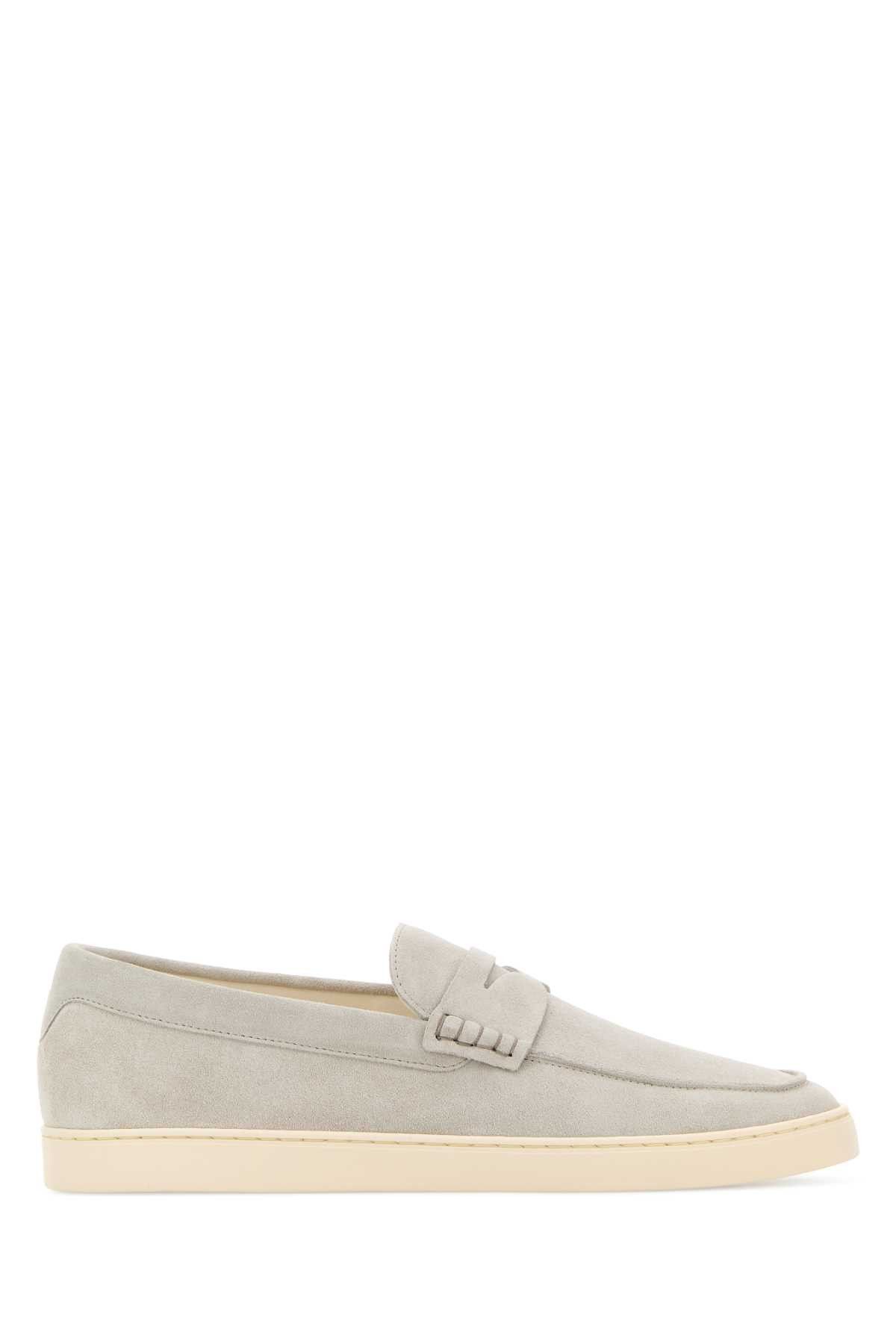 Brunello Cucinelli Light Grey Suede Loafers Size US 7.5 / EU 40-41 - 1 Thumbnail