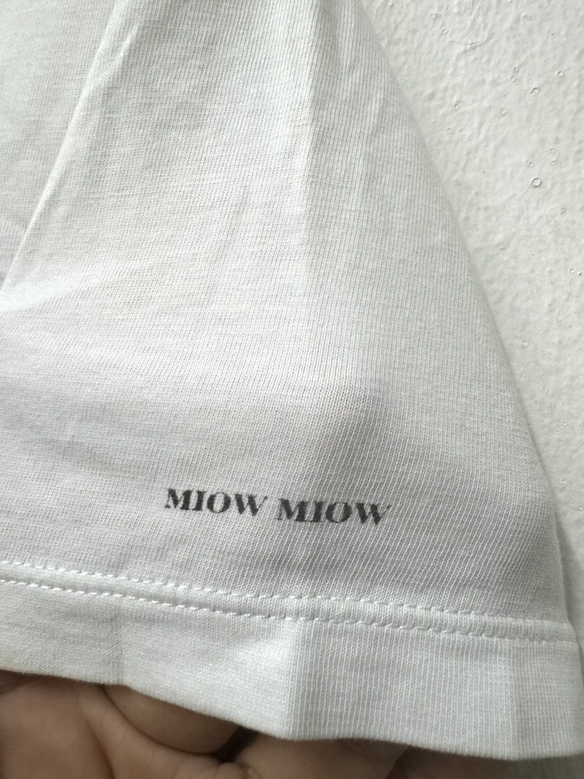 Miu Miu Miu Miu Logo Art Miow Miow Luxury T shirt Size US S / EU 44-46 / 1 - 4 Thumbnail