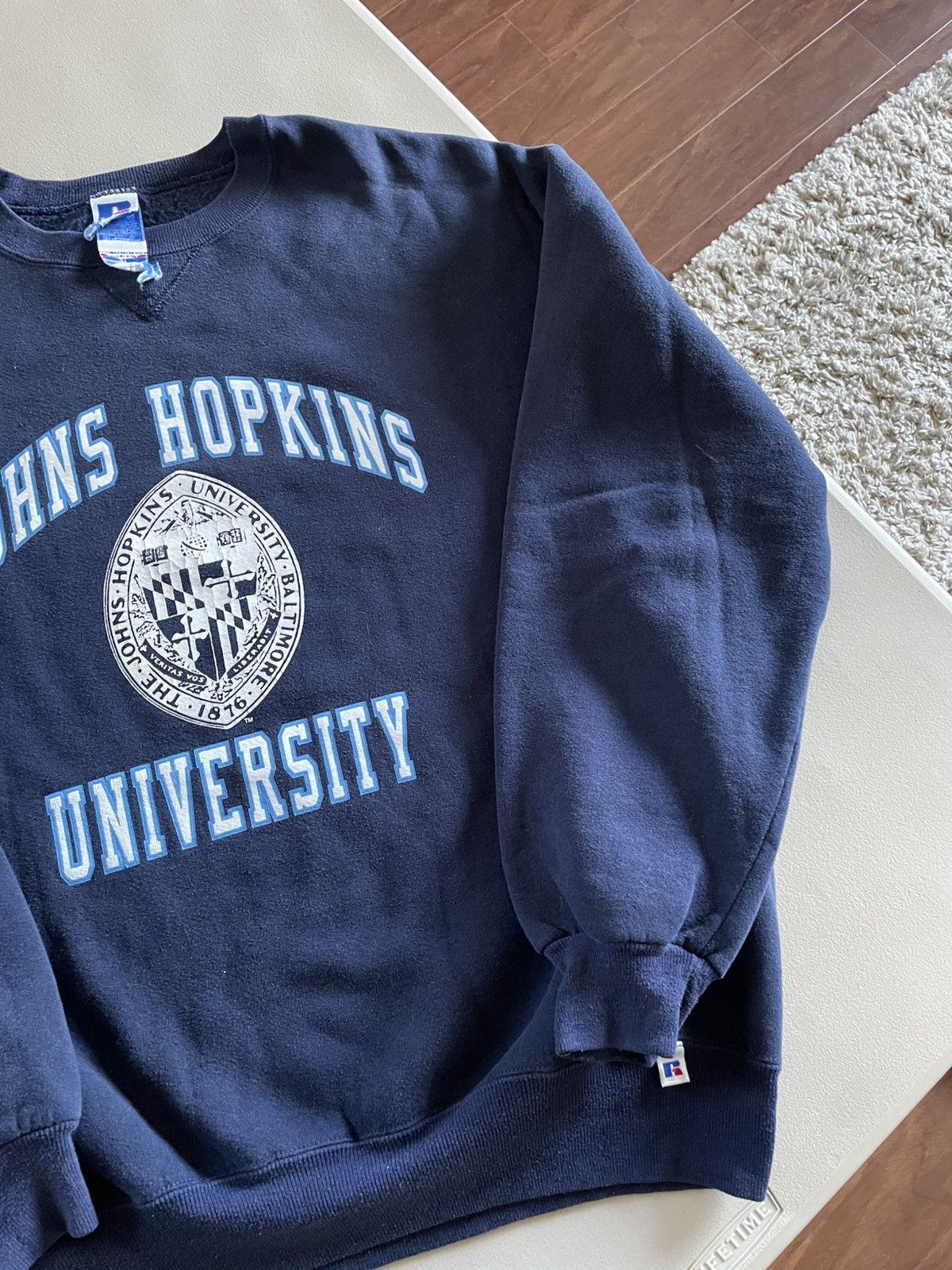 Vintage Vintage 90’s Johns Hopkins University Russell Crewneck Size US XL / EU 56 / 4 - 3 Thumbnail