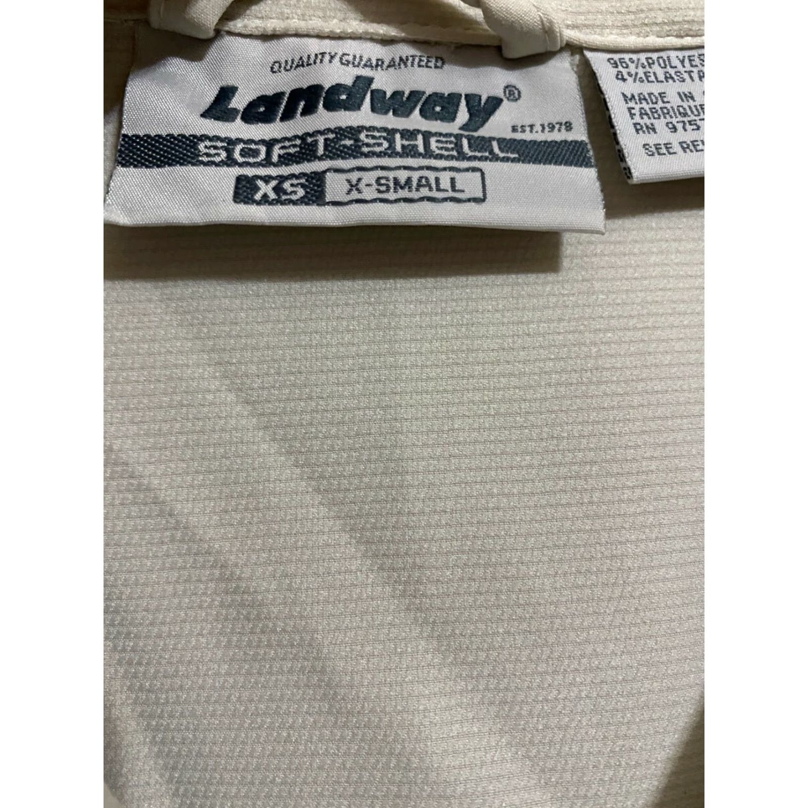Vintage landway Softshell Jacket water repel golf jacket XS Men Ivory Creme X-Small Size XS / US 0-2 / IT 36-38 - 4 Thumbnail