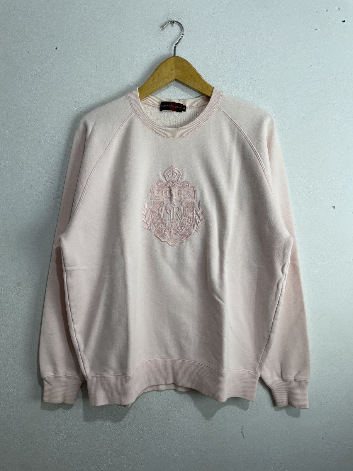 Chaps Ralph Lauren Chaps Ralph Lauren embroidered pink logo sweatshirt Size US L / EU 52-54 / 3 - 1 Thumbnail
