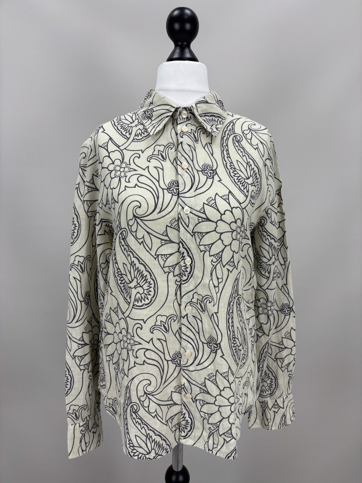 Etro Womens linen shirt ETRO Size 48 Color Multicolor Size XL / US 12-14 / IT 48-50 - 2 Thumbnail