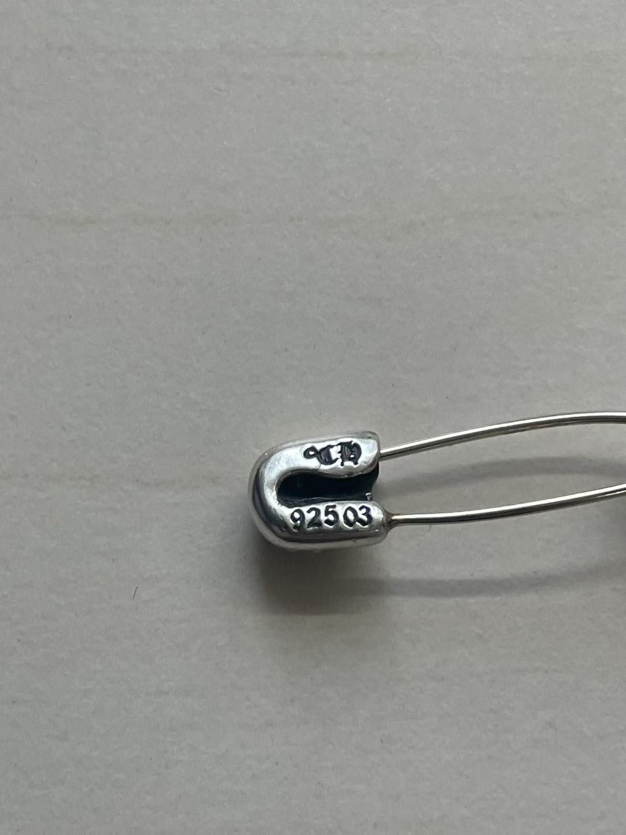 Chrome Hearts Chrome Hearts Silver Cross Safety Pin Size ONE SIZE - 6 Thumbnail