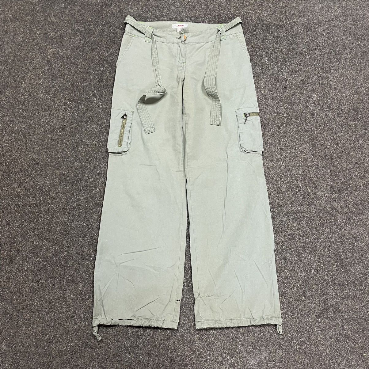 Vintage Vintage Y2K Baggy Cargo Pants Distressed Parachute Skater 32 Size 32" / US 10 / IT 46 - 1 Thumbnail