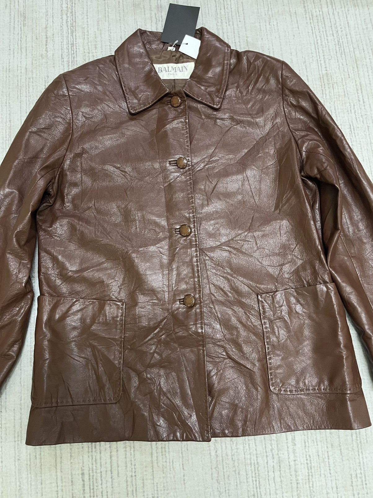 Balmain Vintage 80s balmain lambskin jacket Size US M / EU 48-50 / 2 - 3 Thumbnail