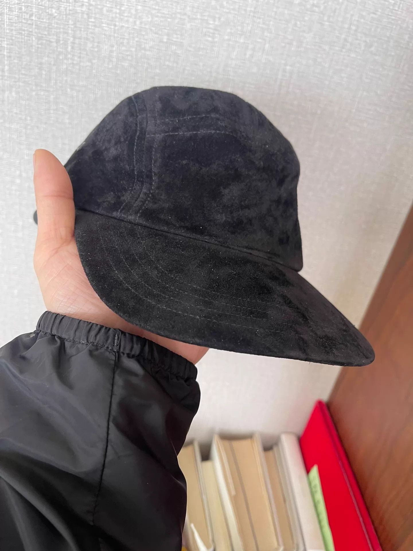 Hender Scheme men's suede hand-stitched peaked cap black Size ONE SIZE - 1 Thumbnail