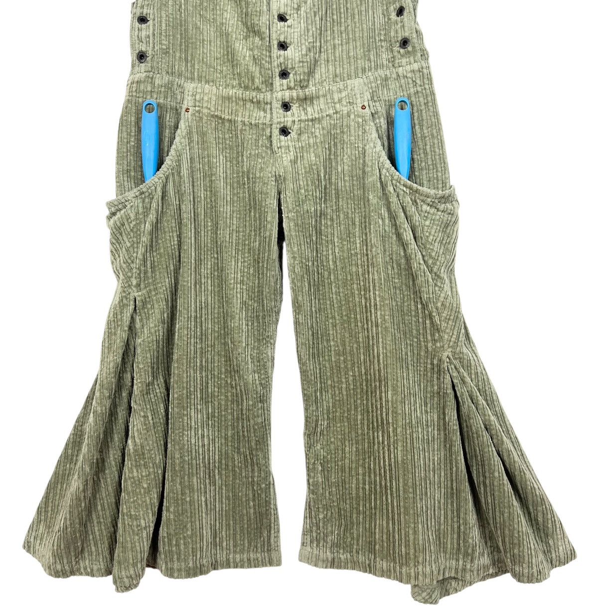 Kapital Vintage Kapital Blue hand Corduroy Flare Coverall Size 25" / US 0 / IT 36 - 5 Thumbnail