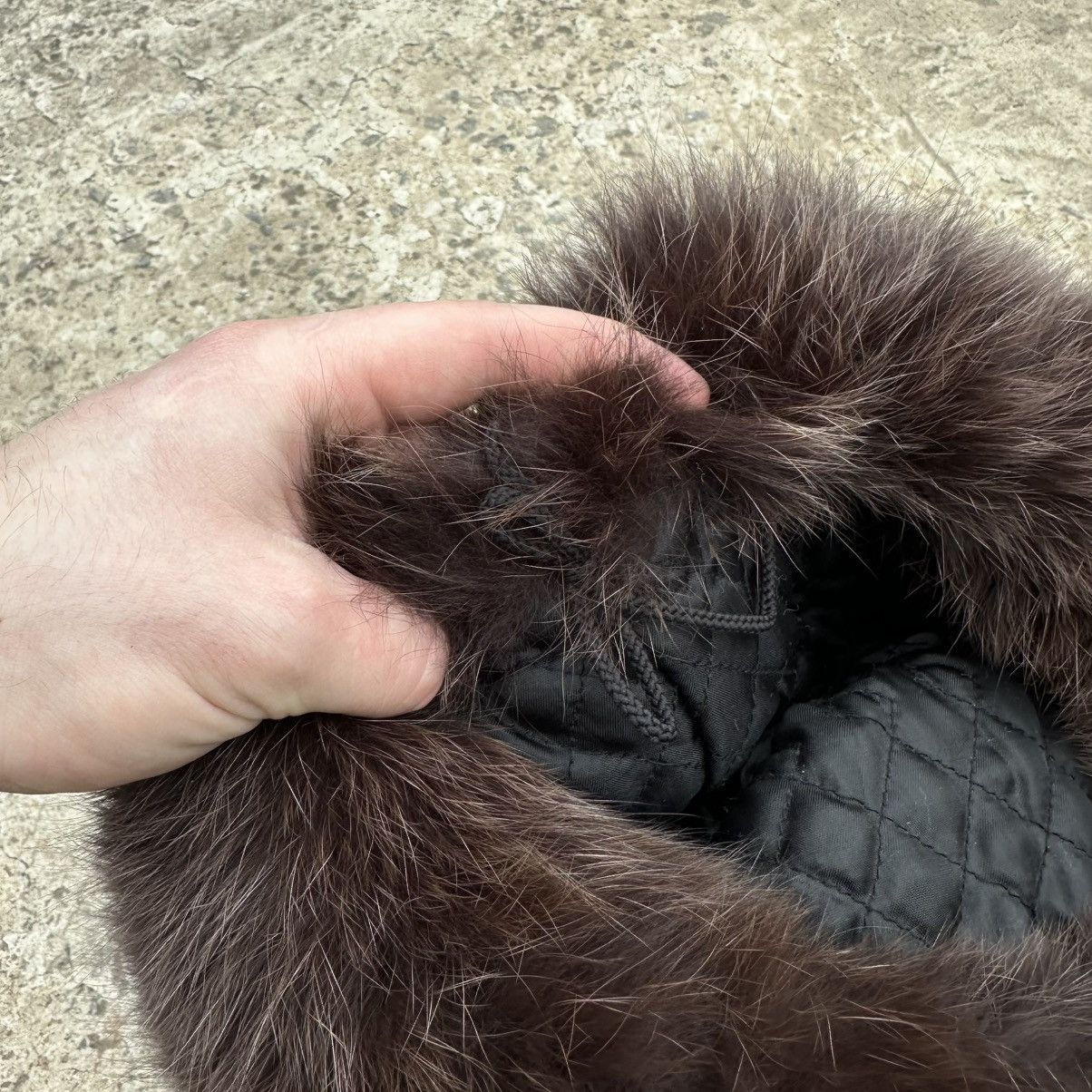 Designer × Japanese Brand Vintage Japanese Style Real Fur Cap Hat Ushanka Y2K 90s Size ONE SIZE - 6 Thumbnail