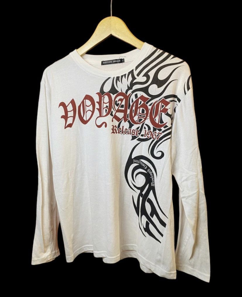 If Six Was Nine japanese tribal poem longsleeve bullet noise Size US M / EU 48-50 / 2 - 1 Thumbnail