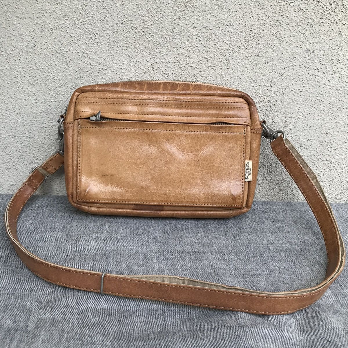 Porter Porter Leather Square Shoulder Bag Size ONE SIZE - 1 Thumbnail