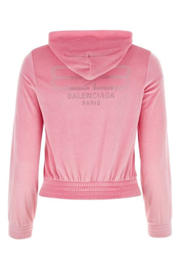 Balenciaga o1y0625 Hoodie in Pink Size XS / US 0-2 / IT 36-38 - 2 Thumbnail
